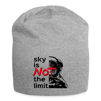 sky is Not the limit black - Jersey-Beanie - Grau meliert - Vorne