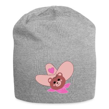 Ours brun de dix gallons - Bonnet en jersey - gris chiné - Devant