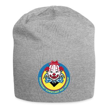 Clown Design - Jersey-Beanie - Grau meliert - Vorne