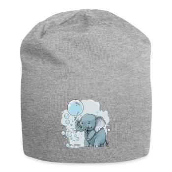 Explosion de bulles - Bonnet en jersey - gris chiné - Devant