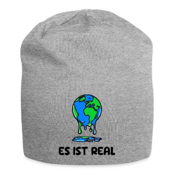 Umwelt Mutter Erde Natur Statement Naturschutz - Jersey-Beanie - Grau meliert - Vorne