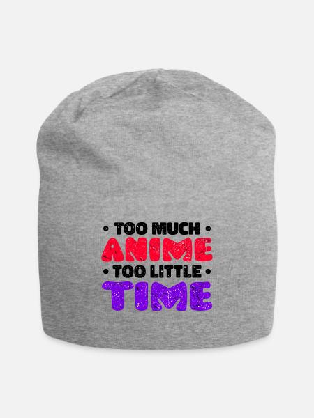 Anime Statement Trickfilm Manga Comic Mangastyle - Jersey-Beanie - Grau meliert