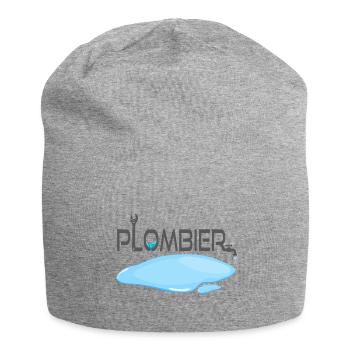 Plumber - Jersey Beanie - heather grey - Front