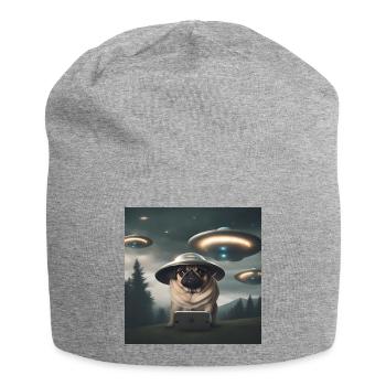 UFO - Jersey-Beanie - Grau meliert - Vorne