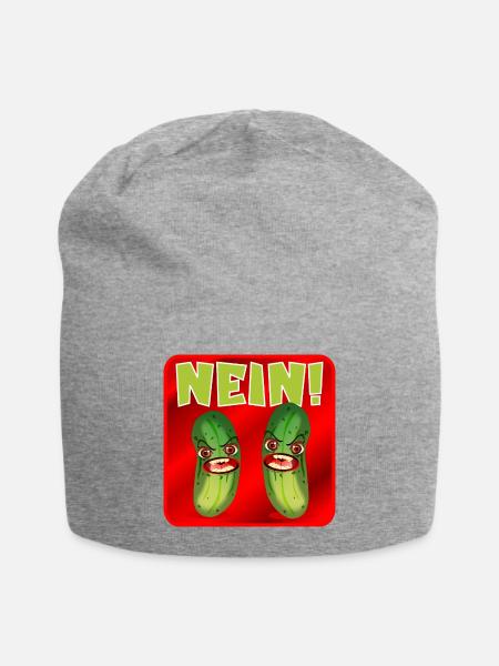 SALZGURKEN ESSIGGURKEN - NEIN - Jersey-Beanie - Grau meliert