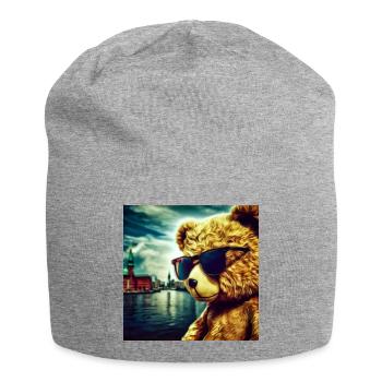Teddy on Tour - Jersey-Beanie - Grau meliert - Vorne