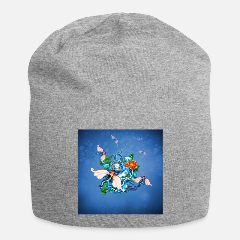 Wunderbares Tier - Jersey-Beanie - Grau meliert