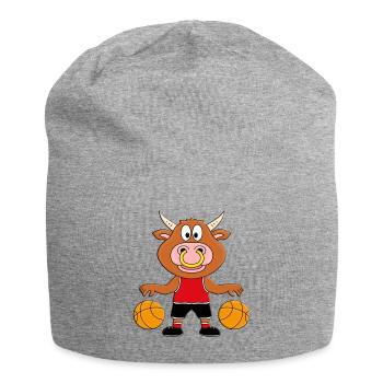 BASKETBALL - BULLE - STIER - RIND - KUH - SPORT - Jersey-Beanie - Grau meliert - Vorne