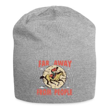 Springreiten - Jersey-Beanie - Grau meliert - Vorne