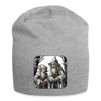 Diablotin / Nain / Fée / Noël / Elfe - Bonnet en jersey - gris chiné - Devant