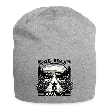 La route vous attend - Bonnet en jersey - gris chiné - Devant