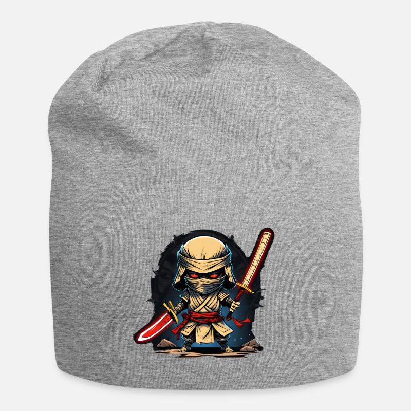 Ninja Mummy #1 - Bonnet en jersey - gris chiné
