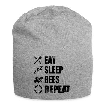 Daily routine of a beekeeper - Jersey Beanie - heather grey - Front