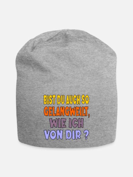 LANGEWEILE - Jersey-Beanie - Grau meliert