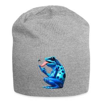 Poison dart frog - Jersey Beanie - heather grey - Front