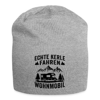 Echte Kerle fahren wohnmobil - Jersey-Beanie - Grau meliert - Vorne