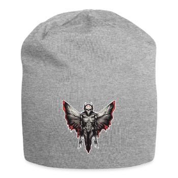 Mothman / Motte / Insekt / Fabelwesen / Flatterer - Jersey-Beanie - Grau meliert - Vorne