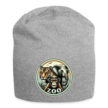 Zoo - Jersey-Beanie - Grau meliert - Vorne