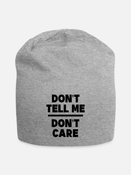 Ist Mir Wurscht Egal Statement Chill - Jersey-Beanie - Grau meliert