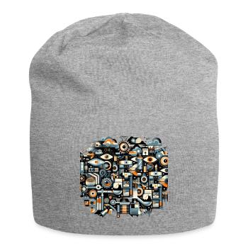 Technologie industrielle - Bonnet en jersey - gris chiné - Devant