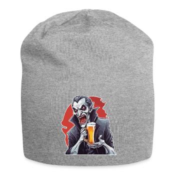 Vampire / Dracula / Suceur de sang / Halloween / Mythe - Bonnet en jersey - gris chiné - Devant