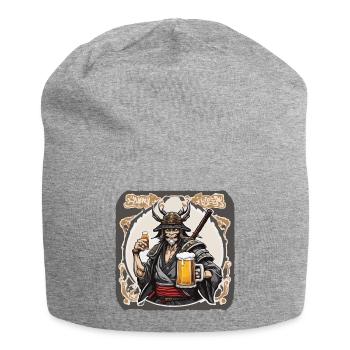 Samurai / Japanisch / Harakiri / Katana / Mann - Jersey-Beanie - Grau meliert - Vorne