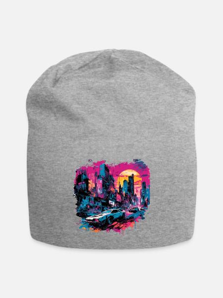 Apocalypse / Weltuntergang / Zerstörung / Anarchie - Jersey-Beanie - Grau meliert