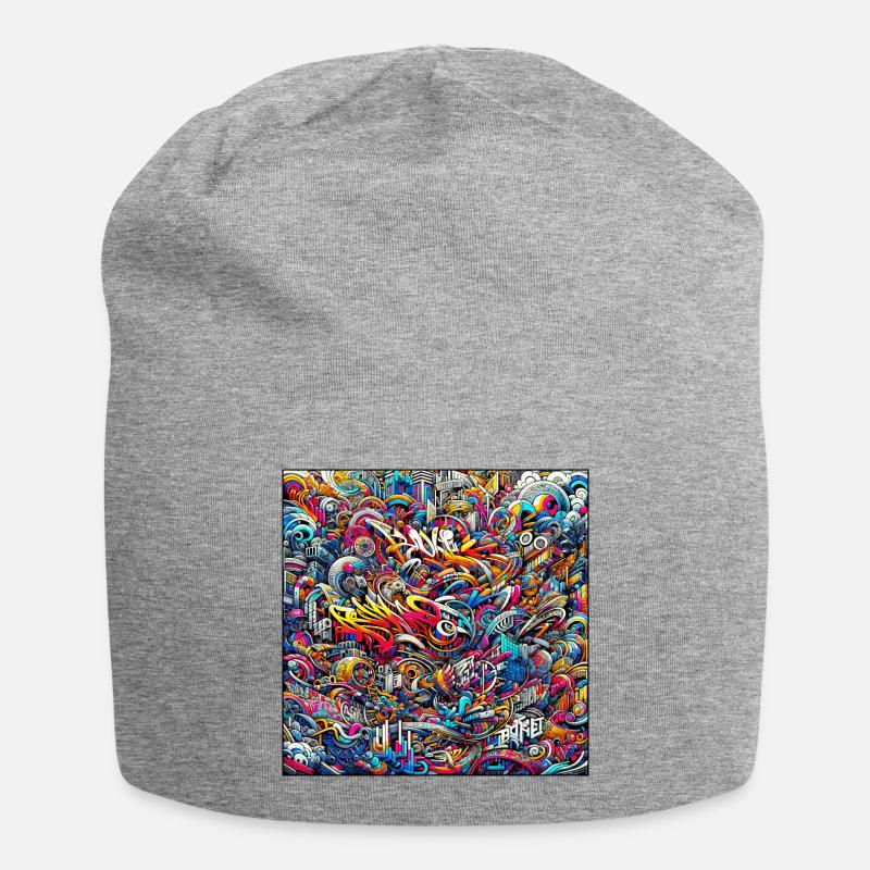 Pulsation du graffiti - Bonnet en jersey - gris chiné