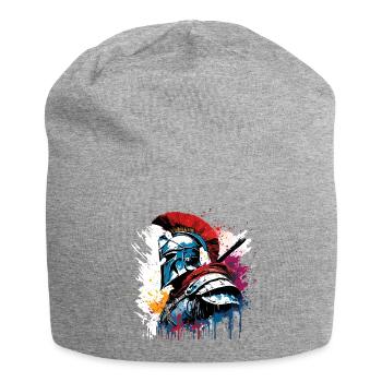 Spartan / Warrior / Fighter / Ancient / Sparta - Jersey Beanie - heather grey - Front