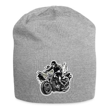 Logo moto / Moto / Deux-roues / Véhicule / Moteurs - Bonnet en jersey - gris chiné - Devant