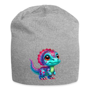 Dinosaur - Jersey Beanie - heather grey - Front