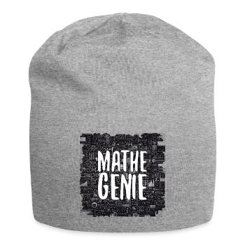 Mathe-Genie Mathematik Genie Mathe Geschenk - Jersey-Beanie - Grau meliert - Vorne