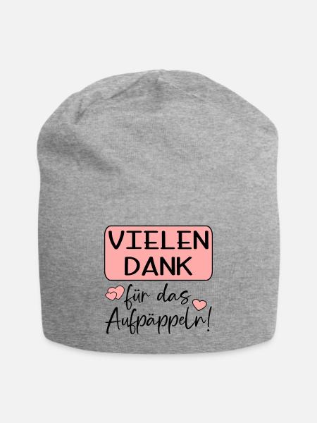 GUTE BESSERUNG - AUFPÄPPELN - Jersey-Beanie - Grau meliert