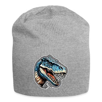 Dinosaurier / Tier / Urzeit / Reptil / Jungs - Jersey-Beanie - Grau meliert - Vorne