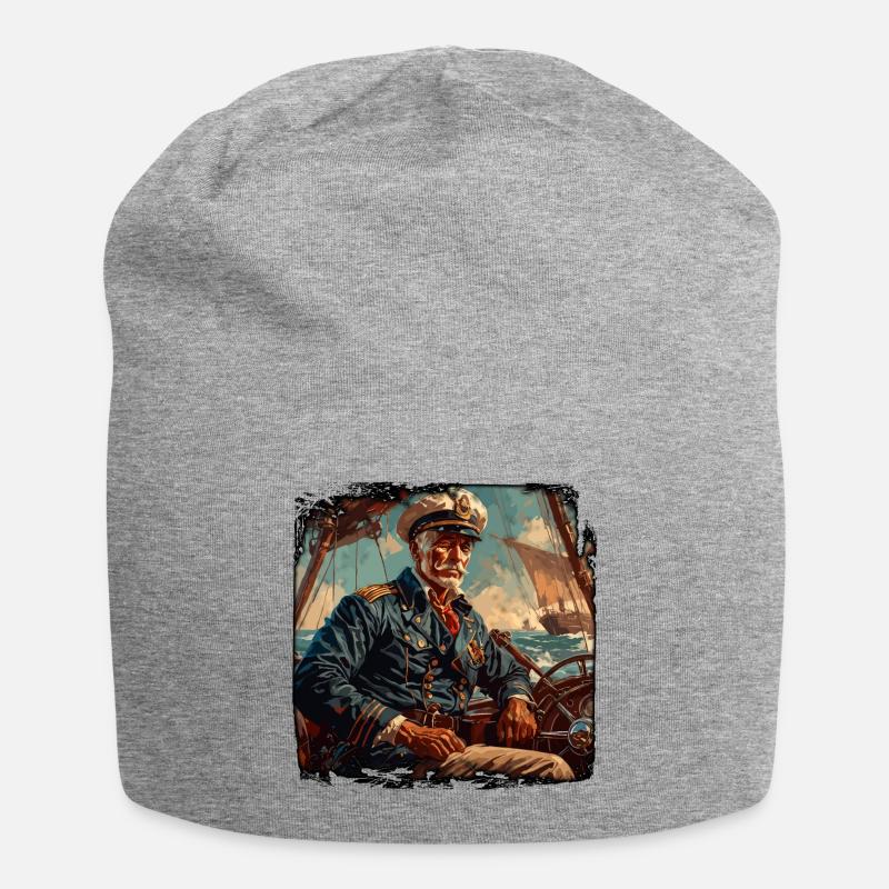 Sailor / Ship's Crew / Deckhand / Anchor - Jersey Beanie - heather grey