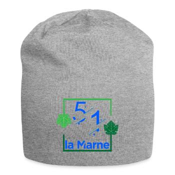 La Marne - Bonnet en jersey - gris chiné - Devant
