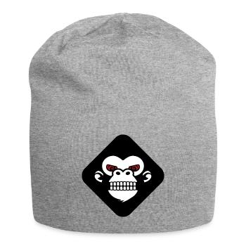 Gorilla teeth logo - Jersey Beanie - heather grey - Front