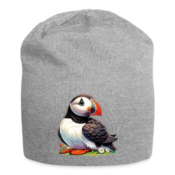 Macareux - Bonnet en jersey - gris chiné - Devant