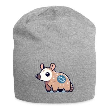 Opossum tacheté stellaire : butineur cosmique - Bonnet en jersey - gris chiné - Devant