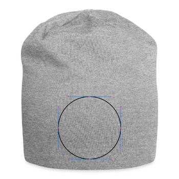 Circle vector - Jersey Beanie - heather grey - Front