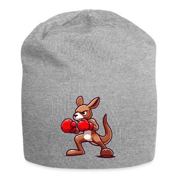 Kanga Punch: Der Boxer - Jersey-Beanie - Grau meliert - Vorne