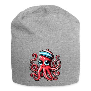 Pieuvre - Bonnet en jersey - gris chiné - Devant