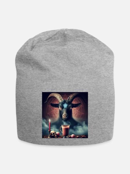 Satan anrufen - Jersey-Beanie - Grau meliert