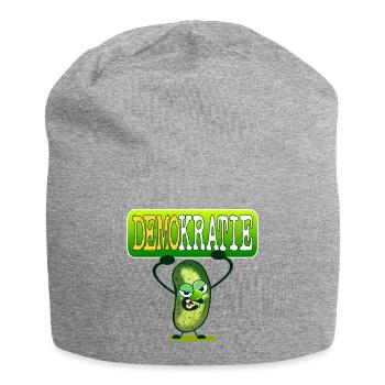 Demokratie Demo - Gewürzgurken - Jersey-Beanie - Grau meliert - Vorne
