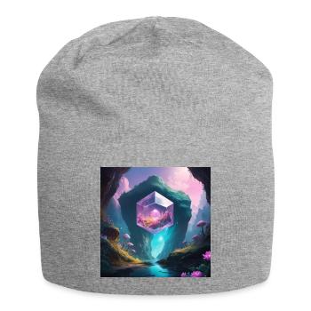 Grotte magique - Bonnet en jersey - gris chiné - Devant