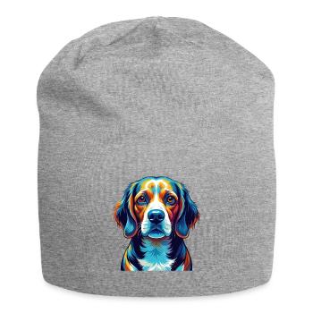 Beagle Harrier Hunderasse Bunte Karikatur Kawaii - Jersey-Beanie - Grau meliert - Vorne