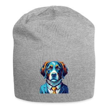 Braque Saint Germain Chien Race Dessin Animé Kawaii - Bonnet en jersey - gris chiné - Devant