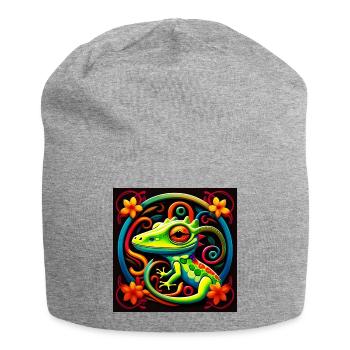 Gecko - Bonnet en jersey - gris chiné - Devant