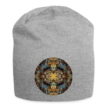 Natur Mandala Berchtesgaden - Salz - Heilstollen - Jersey-Beanie - Grau meliert - Vorne