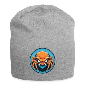 Spider Cute Kawaii Cartoon Clipart Animal Pet Logo - Jersey Beanie - heather grey - Front
